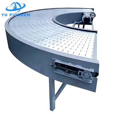 良い値段 生産のレイアウトを最適化するためのステンレス鋼チェーンプレートターンコンベア オンライン