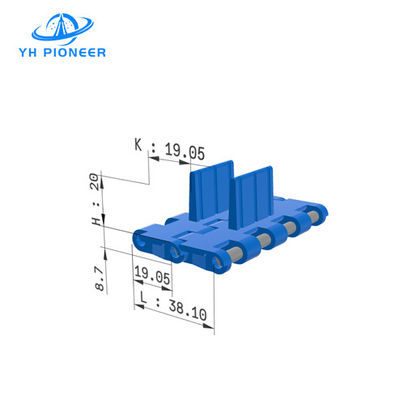 良い値段 食品および製薬産業における衛生輸送のための飛行で簡単に清掃できるモジュールベルト オンライン