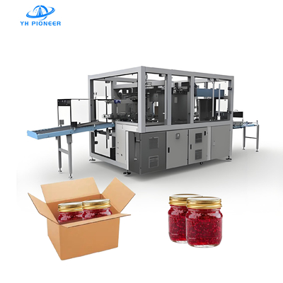 良い値段 自動ケースパッカーライン ボトル缶ボトルジャム カートンケースパッキングマシン オンライン