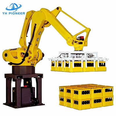 良い値段 調節可能な速度 オートレイヤーのパレット化ロボット PLC制御ロボット パレット化機 オンライン